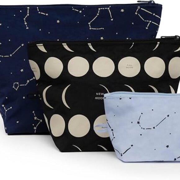 Baggu Go Pouch constellation medium zip pouch moon only - Picture 2 of 4